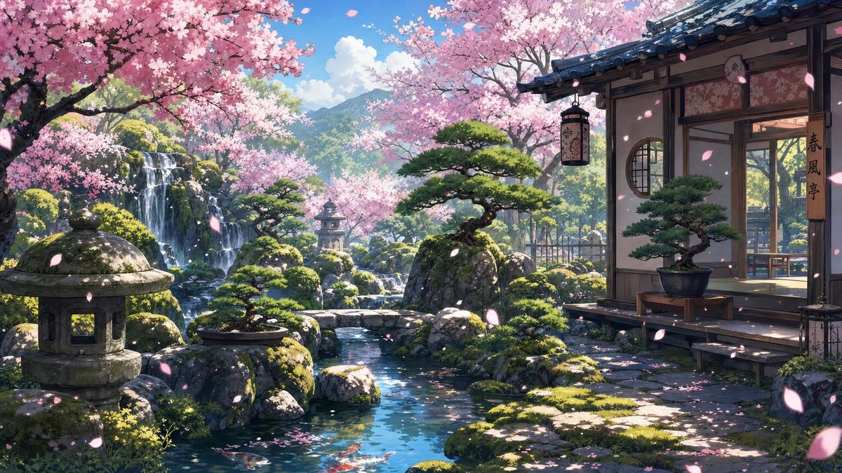小小绘 小小绘视频：日式庭院盆景设计视频演示教学